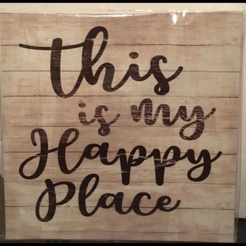 Happy place canvas